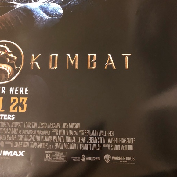 Mortal Kombat MK 27 x 40 DS Theatrical movie poster Double Sided Think u know it - Picture 11 of 12